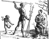 Abitanti della
Guinea, incisione da S.Springer (1508)