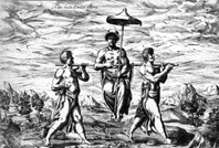 Africani del Congo, da F.Pigafetta 
(1591)
