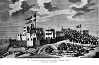 Il castello di Christianbourg ad Accra
